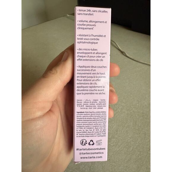 Tarte Tartlette Tubing Mascara .47 oz Black NEW IN BOX - Picture 3 of 3